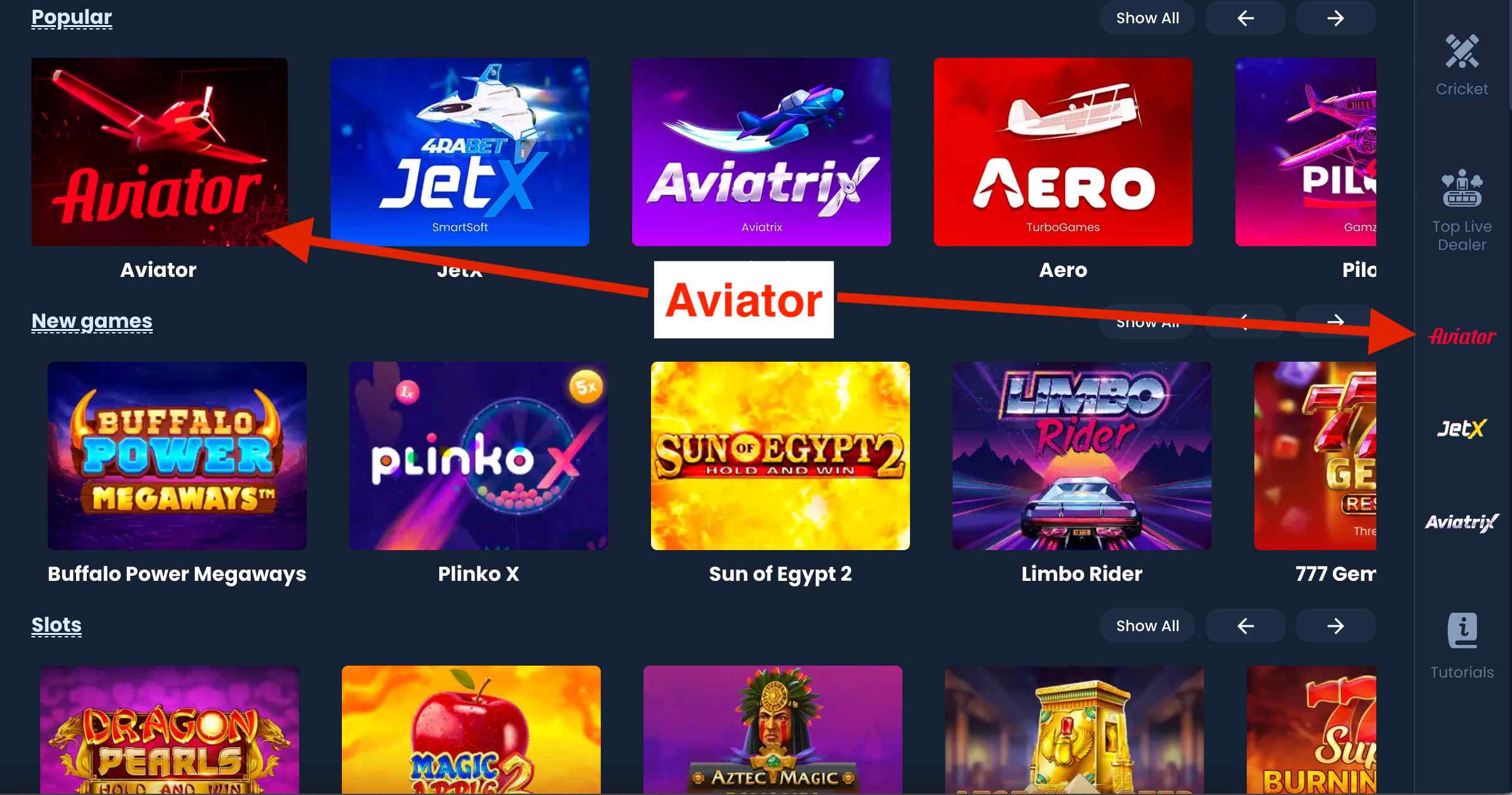 una gran selección de juegos del casino 4rabet, encuentra las tragaperras más populares, juegos de choque, juegos en vivo, tragaperras, tragaperras clásicas, juegos de cartas.