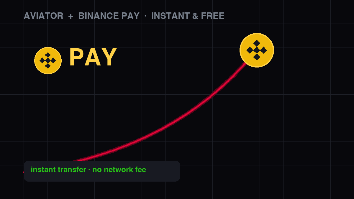 Recargar Aviator con Binance Pay — transferencias instantáneas y gratis