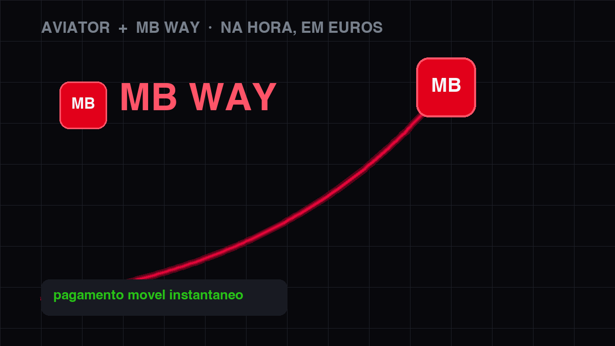 Carregar o Aviator com MB WAY — pagamento móvel instantâneo em euros