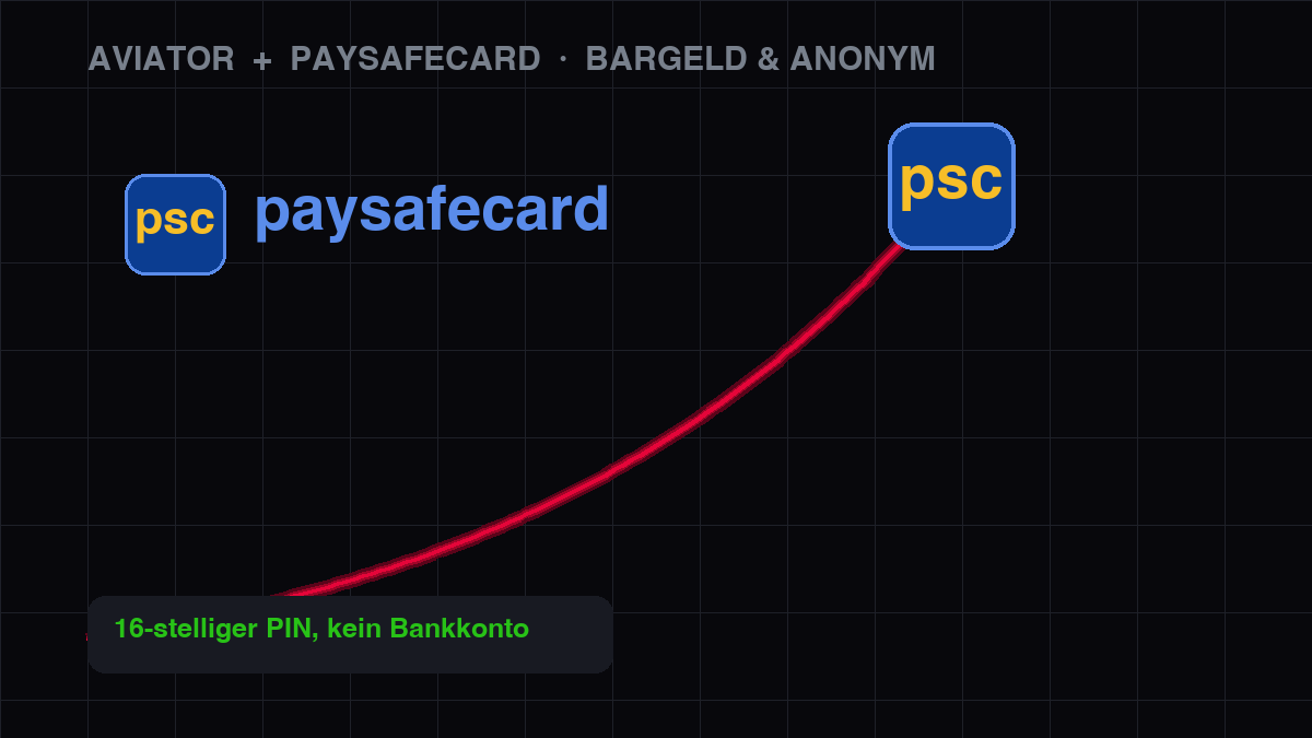Aviator mit paysafecard aufladen — Prepaid-Gutschein, anonym, in Euro