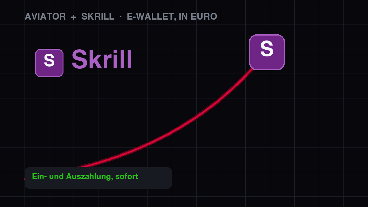 Aviator mit Skrill aufladen — E-Wallet, Ein- und Auszahlung in Euro